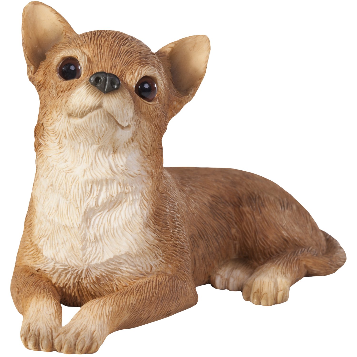 Chihuahua さま Amazon.com: Sandicast Tan Chihuahua Sculpture, Lying, Small Size